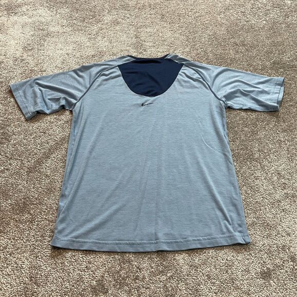 Nike Hockey Shirt Mens Medium Light blue Dri Fit 3/4 Sleeve soft Casual Adult - Picture 2 of 11